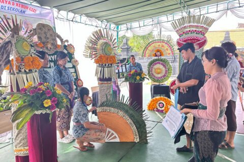 Kreativitas Berakar Budaya: Pameran Gayor dan Kebun Gizi Warnai Proyek Kokurikuler SMPN 3 Kuta Utara