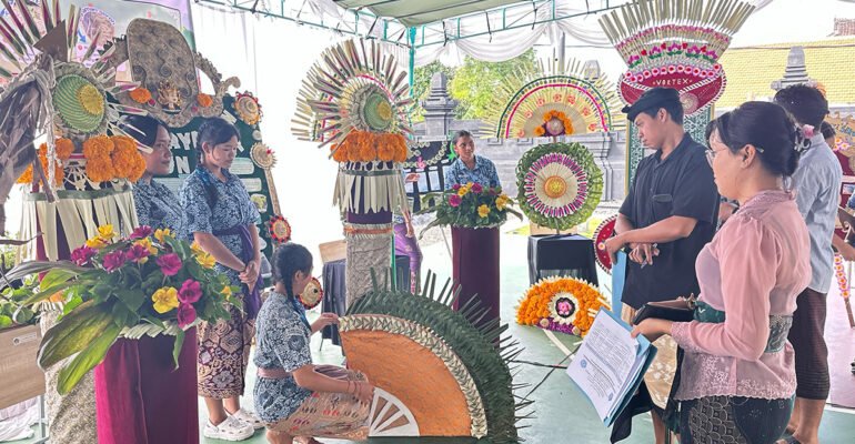 Kreativitas Berakar Budaya: Pameran Gayor dan Kebun Gizi Warnai Proyek Kokurikuler SMPN 3 Kuta Utara