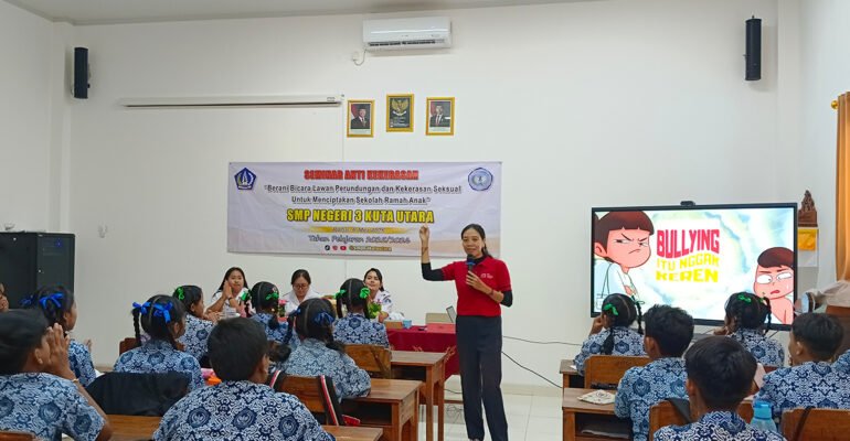 Langkah Nyata Wujudkan Sekolah Ramah Anak : SMP Negeri 3 Kuta Utara Gelar Seminar Anti Kekerasan